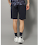 【新レーベル ADABAT NAVY】UVカット/接触冷感 ストレッチツイルハーフパンツ