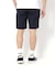 【新レーベル ADABAT NAVY】UVカット/接触冷感 ストレッチツイルハーフパンツ