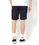 【新レーベル ADABAT NAVY】UVカット/接触冷感 ストレッチツイルハーフパンツ