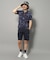 【新レーベル ADABAT NAVY】UVカット/接触冷感 ストレッチツイルハーフパンツ