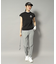 【新レーベル ADABAT NAVY】接触冷感 ハウンドトゥーススリムジョガー