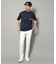 【新レーベル ADABAT NAVY】UVカット/吸水速乾 ポケット付モックネックT