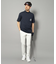 【新レーベル ADABAT NAVY】UVカット/吸水速乾 ポケット付モックネックT