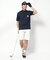 【新レーベル ADABAT NAVY】UVカット/吸水速乾 ポケット付モックネックT