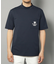 【新レーベル ADABAT NAVY】UVカット/吸水速乾 ポケット付モックネックT