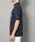 【新レーベル ADABAT NAVY】UVカット/吸水速乾 ポケット付モックネックT