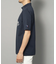 【新レーベル ADABAT NAVY】UVカット/吸水速乾 ポケット付モックネックT
