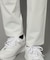 【新レーベル ADABAT NAVY】ストレッチホワイトパンツ