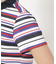 【新レーベル ADABAT NAVY】吸水速乾/接触冷感 マルチボーダーモックネックT