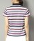 【新レーベル ADABAT NAVY】吸水速乾/接触冷感 マルチボーダーモックネックT