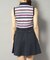 【新レーベル ADABAT NAVY】吸水速乾/接触冷感 ボーダーコンビワンピース