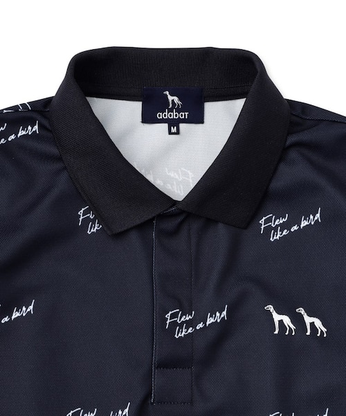 UVカット/吸水速乾 櫻井貴史 adabatNAVYコラボバーディーポロシャツ