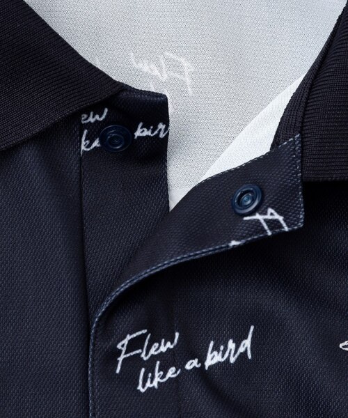 UVカット/吸水速乾 櫻井貴史 adabatNAVYコラボバーディーポロシャツ