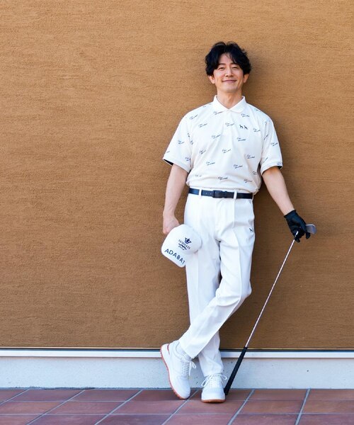 UVカット/吸水速乾 櫻井貴史 adabatNAVYコラボバーディーポロシャツ