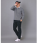 【新レーベル ADABAT NAVY】ストレッチツイルテーパードパンツ