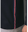 【新レーベル ADABAT NAVY】吸水速乾 サッカーストライプ長袖ポロシャツ