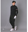 【新レーベル ADABAT NAVY】吸水速乾 マルチインナーモックネックT