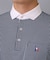 【新レーベル ADABAT NAVY】吸水速乾 サッカーストライプポロシャツ