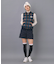 【ADABAT NAVY】【撥水】タータンチェック中綿ベスト