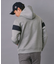 【新レーベル ADABAT NAVY】ブロッキングラインロゴフーディー
