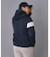 【新レーベル ADABAT NAVY】ブロッキングラインロゴフーディー