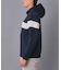 【新レーベル ADABAT NAVY】ブロッキングラインロゴフーディー
