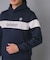 【新レーベル ADABAT NAVY】ブロッキングラインロゴフーディー