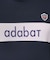 【新レーベル ADABAT NAVY】ブロッキングラインロゴフーディー