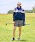 【ADABAT NAVY】ブロッキングラインロゴフーディー