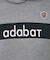 【ADABAT NAVY】ブロッキングラインロゴフーディー