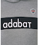 【ADABAT NAVY】ブロッキングラインロゴフーディー