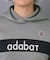 【ADABAT NAVY】ブロッキングラインロゴフーディー