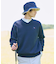 【新レーベル ADABAT NAVY】フルールドリスVネックニット
