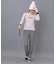 【ADABAT NAVY】ハイブリットダウンストレートパンツ