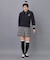 【ADABAT NAVY】ハーフジップワイドカラーニット