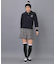 【ADABAT NAVY】ハーフジップワイドカラーニット