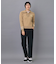 【ADABAT NAVY】ハーフジップワイドカラーニット