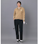 【ADABAT NAVY】ハーフジップワイドカラーニット
