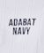 【ADABAT NAVY】ケーブルストライプクルーニット