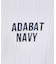 【ADABAT NAVY】ケーブルストライプクルーニット
