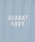 【ADABAT NAVY】ケーブルストライプクルーニット
