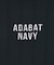 【ADABAT NAVY】ケーブルストライプクルーニット