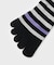 5本指ボーダーショートソックス