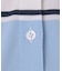 【ADABAT NAVY】UVカット ランダムボーダー半袖ポロシャツ