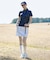 【ADABAT NAVY】UVカット ポンチAラインスカート