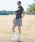 【ADABAT NAVY】UVカット ポンチAラインスカート
