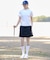 【ADABAT NAVY】UVカット ポンチAラインスカート