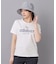 【ADABAT NAVY】接触冷感/抗菌防臭/消臭　アイスクリアコットンロゴT