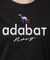 【ADABAT NAVY】接触冷感/抗菌防臭/消臭　アイスクリアコットンロゴT