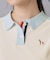 【ADABAT NAVY】ニット切替ポロシャツ